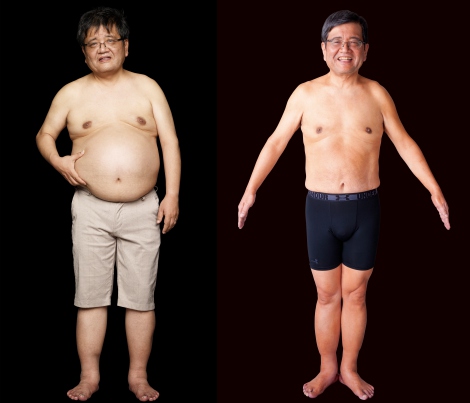 【画像】 森永卓郎氏、約20キロ減量に成功　ライザップで肉体改造
