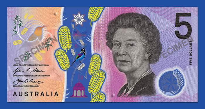 オーストラリアの新5ドル紙幣、ネットで酷評　「ダサい」「ゲロみたい」