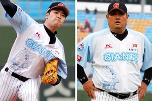 【韓国プロ野球】ロッテがドラえもんとコラボ　ドラえもんが大きく描かれたユニフォームを着用