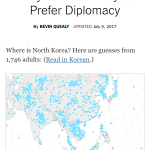 「北朝鮮の場所を知ってますか？」アメリカ人「そんなの余裕さ！HAHAHA！」→結果