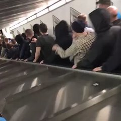 【恐怖動画】ローマの地下鉄でエスカレーターが大暴走
