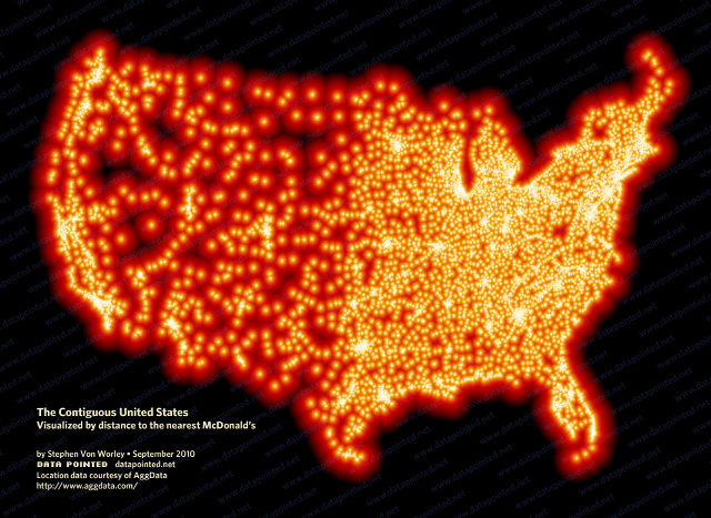 【画像】アメリカのマクドナルドの店舗数ｗｗｗ