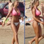 【画像】爆乳ロシア美女「こんな水着で海に行ってもいいよね？」